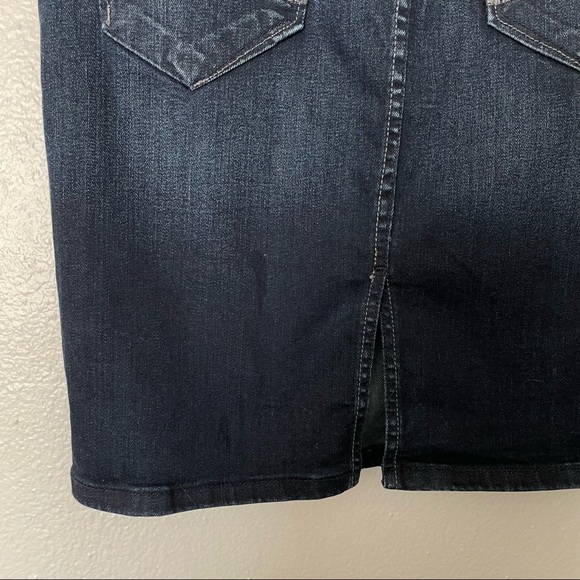 !It Denim Dark Blue Jean Denim Mini Skirt Size 26 - Picture 7 of 11